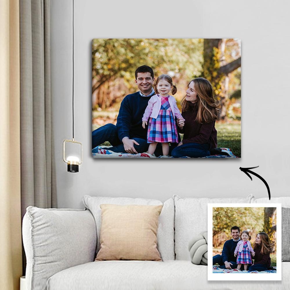 Photo Canvas Prints Wall Decor Family Gift (Optional Frame) - 30*25cm