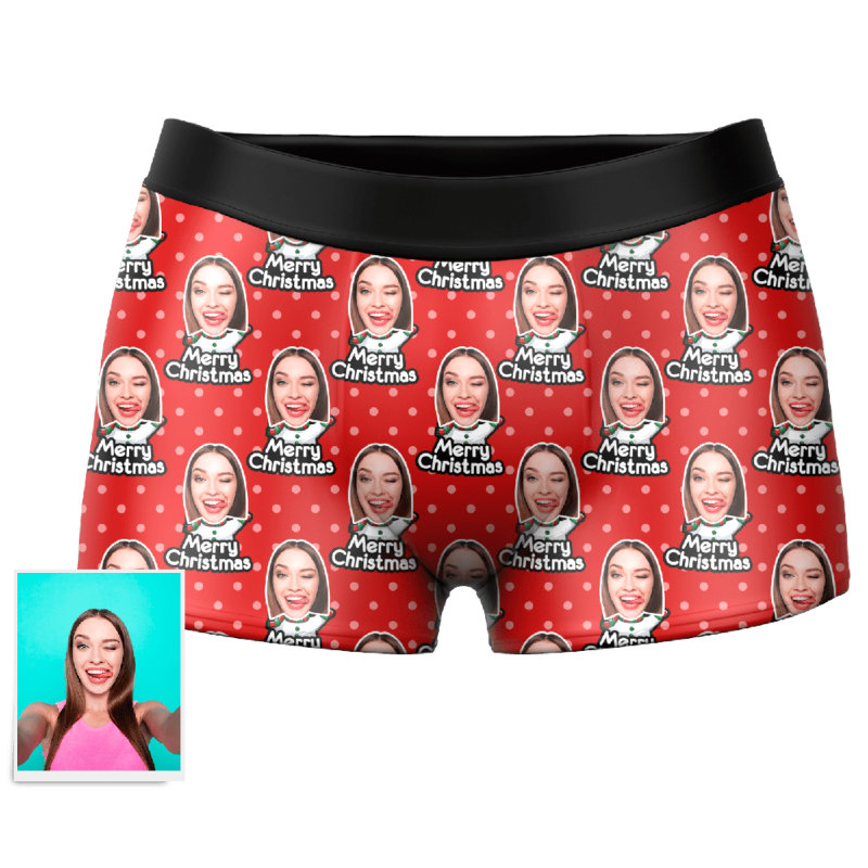 Christmas Gift For Boyfriend Face Boxer Shorts