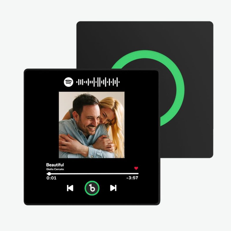 Custom Music Fridge Magnet with Colorful Frame Personalized Spotify and Photo Fridge Magnet That Can Be Played Song