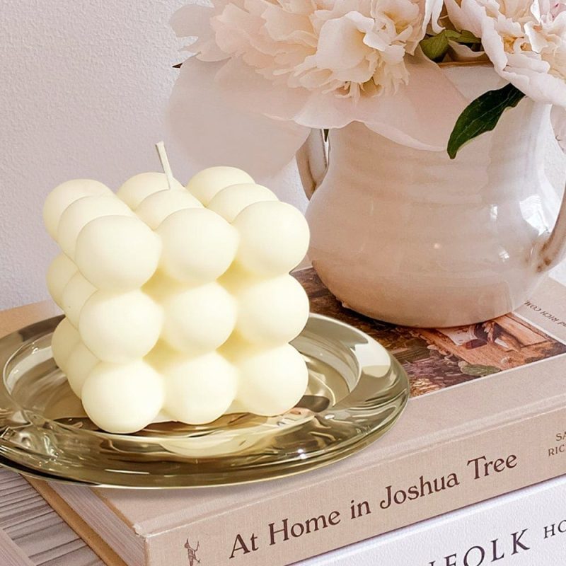 Cube Scented Aromatherapy Candles Housewarming Gifts for Women