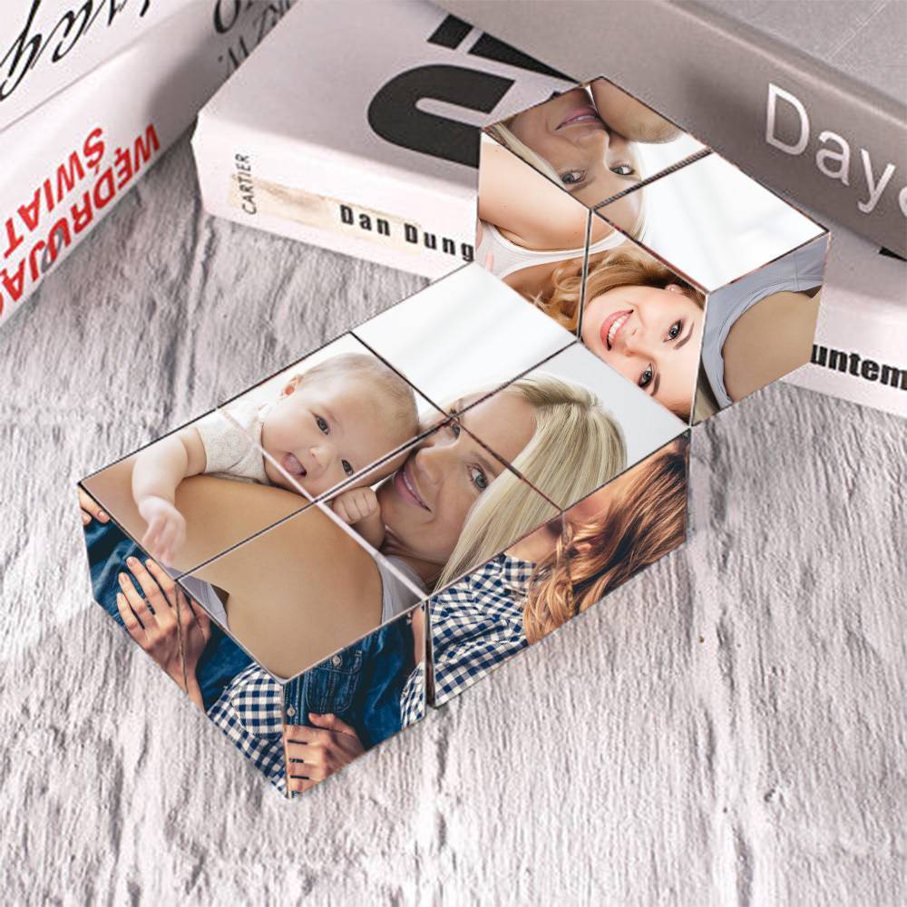 Magic Photo Cube Gift For Mom Flipping Photo Cube - Image 3