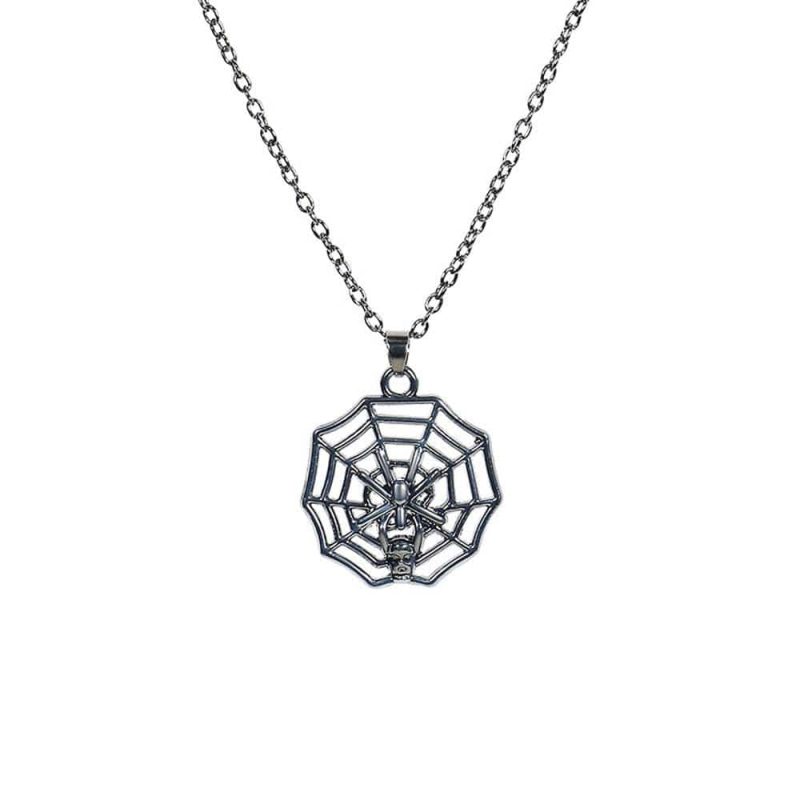 Spider Web Necklace Halloween Scary Necklace Halloween Gifts