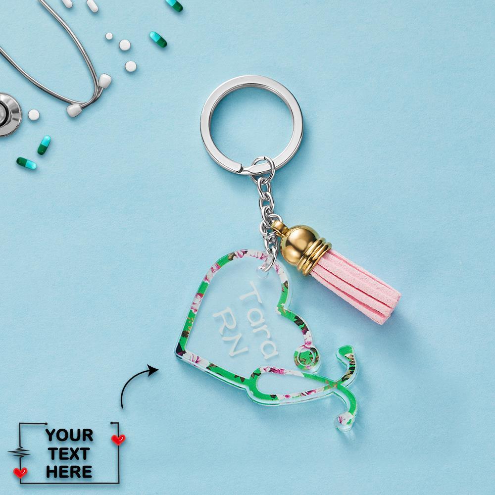 Graduation Gifts For Doctors Custom Keychain - Stethoscope - Image 2