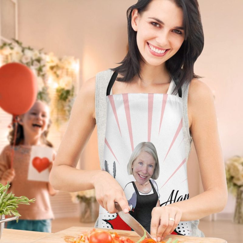 Mother’s Day Apron Personalized Face Apron the Best Gifts for Mom