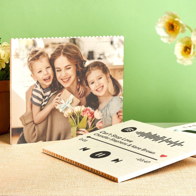 Photo Building Brick Personalized Mother’s Day Building Block Gifts for Mom