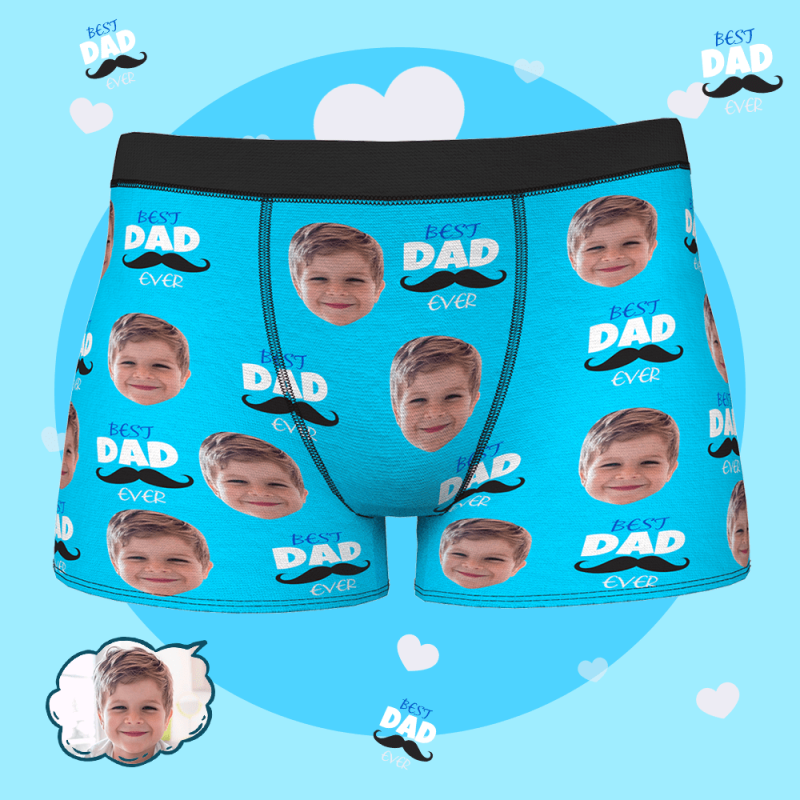 Custom Face Boxer Briefs Father’s Day Gifts Best Father’s Boxer Briefs