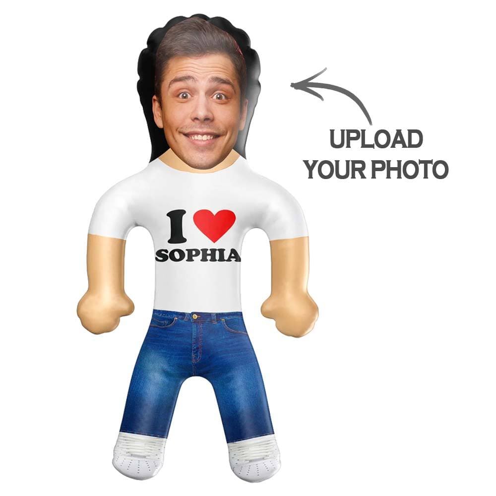 Custom Blow Up Doll Personalized I Heart You Blow Up Dolls Funny Inflatable Doll Gift for Her - Image 2