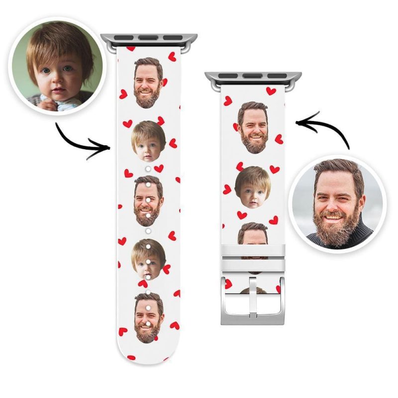 Custom Apple Watch Band With Pictures Custom Photo Apple Silicone Watch Band
