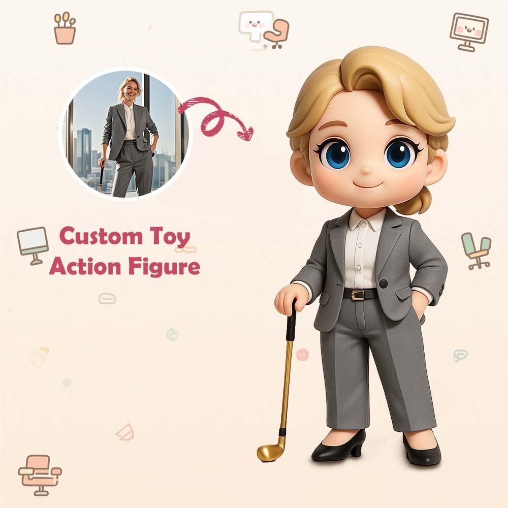 Custom Toy Figure 3D Boss Mini Figures Personalization Photo Blind Box Gifts For Him/Her - Image 2