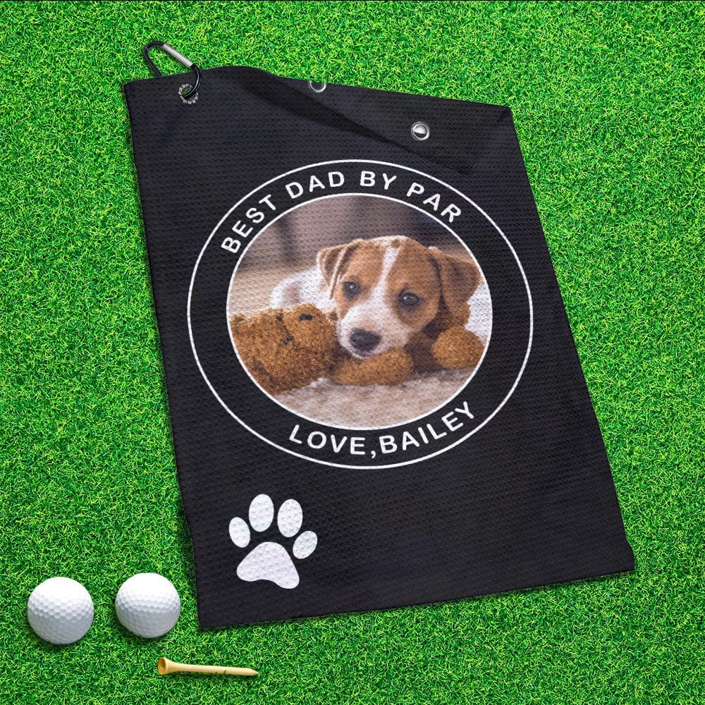 Printed Golf Towel Custom Golf Towel Sports Towel Gifts for Pet Lovers - Dog Paw Print