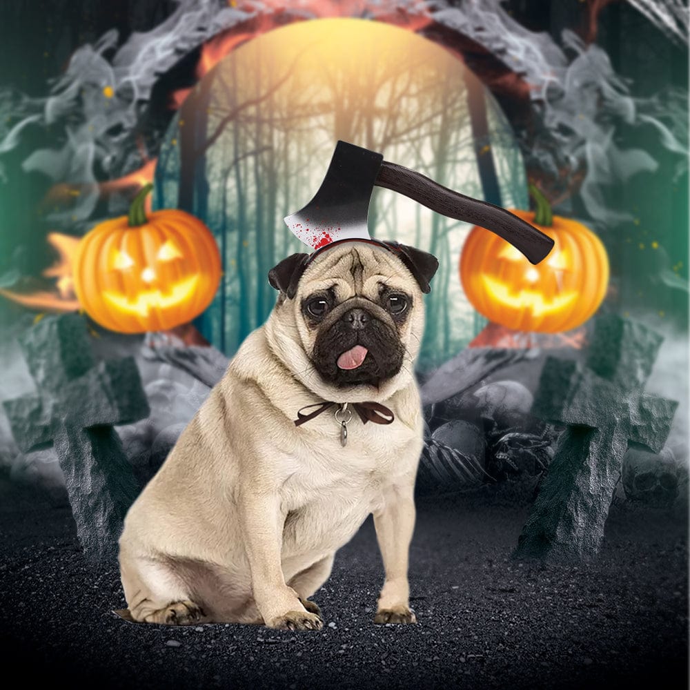 Halloween Funny Horror Bloody Headband Costume Horrible Costume Toys Props for Pet