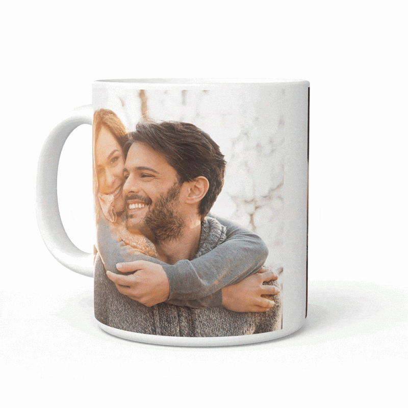 Personalized Anniversary Gifts Photo Mug – 2 Photos