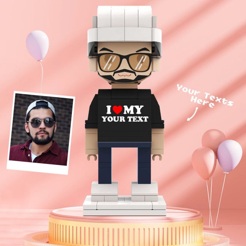 Valentine’s Day Gifts Custom Brick Figures Personlized Text Brick Figures I LOVE My XXX Brick Figures