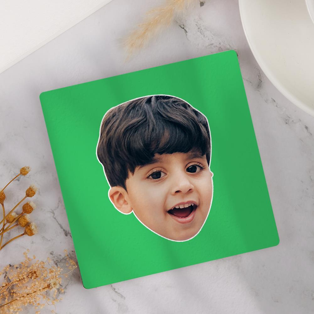 Face Coaster Square Gift For Kids - Square