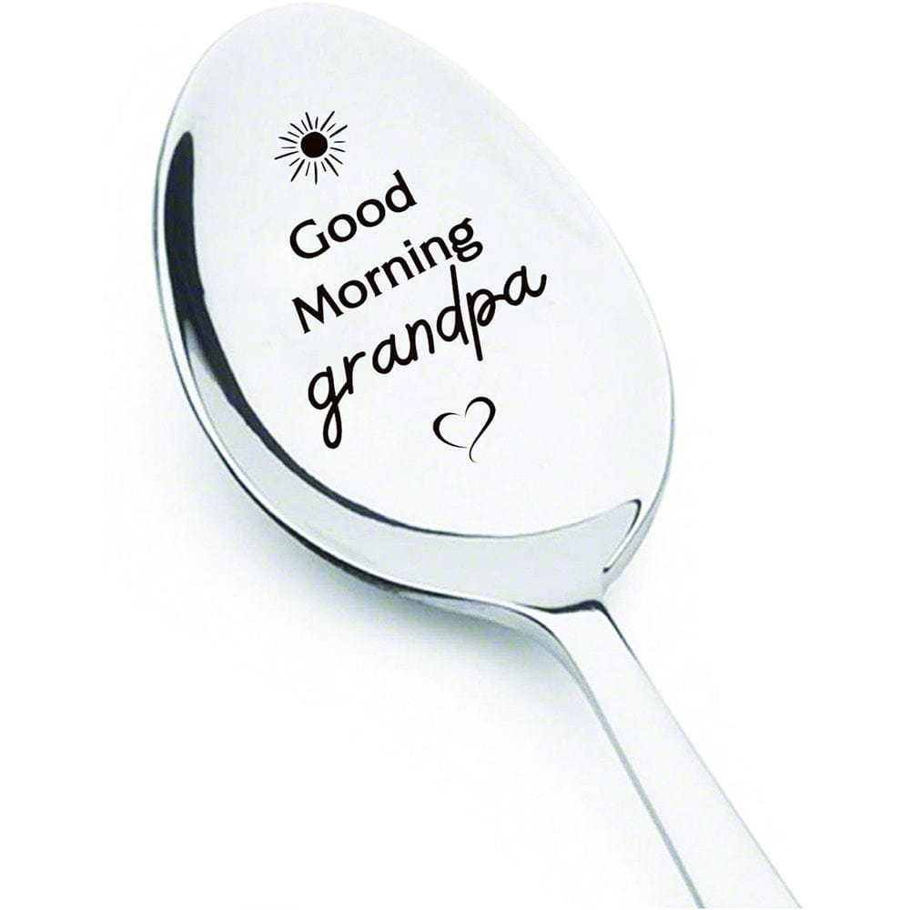 Good Morning Coffee Spoon Stainless Steel Spoon Gift for Grandma - Image 2
