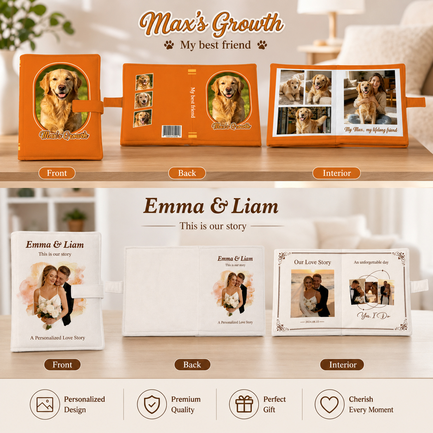 Custom Couple Pillow For Newlyweds Or Dog Lovers Romantic Wedding Memory Cushion Personalized Love Story Gift 3 - Image 2