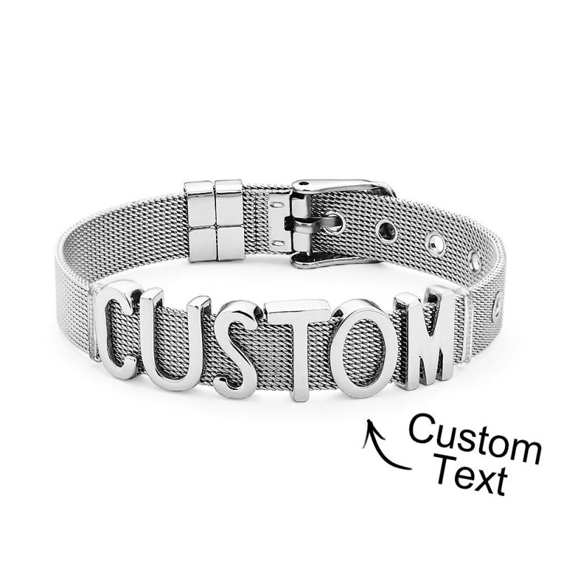 Custom Necklace for Labu Personalized Punk Jewelry Wide Nylon Band Necklace DIY 1-8 Initial Letter Charm Monster Doll Necklace