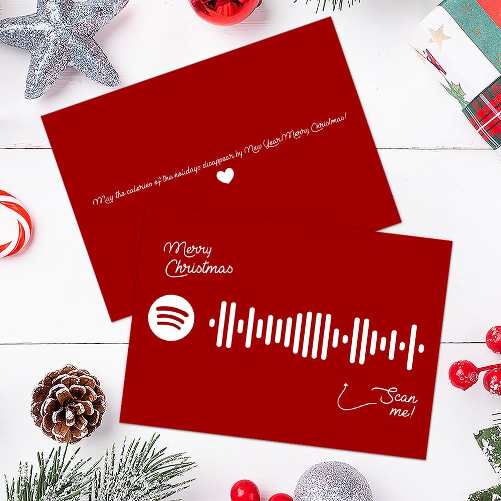 Amazing Grace (My Chains Are Gone) Spotify Code Music Greeting Card - Image 2