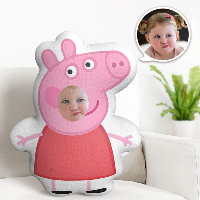Custom Face Pillow Minime Pig Dolls Pepa Personalized Photo Gifts for Her