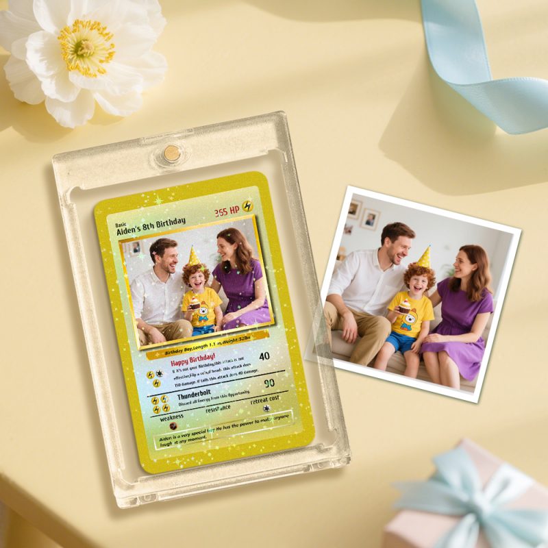 Custom Anime Card Personalized Anniversary Love Gift for Anniversary Valentine’s Day or Birthday
