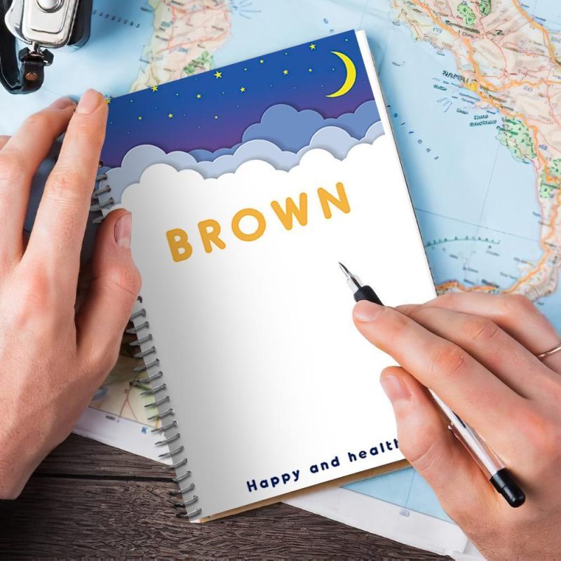 Ruled Spiral Notebook Moon Back To School Gifts 14*21CM