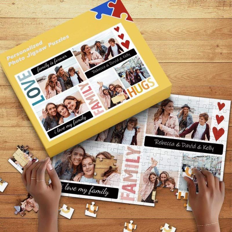 Personalized Jigsaw Puzzle Anniversary Gifts for Family