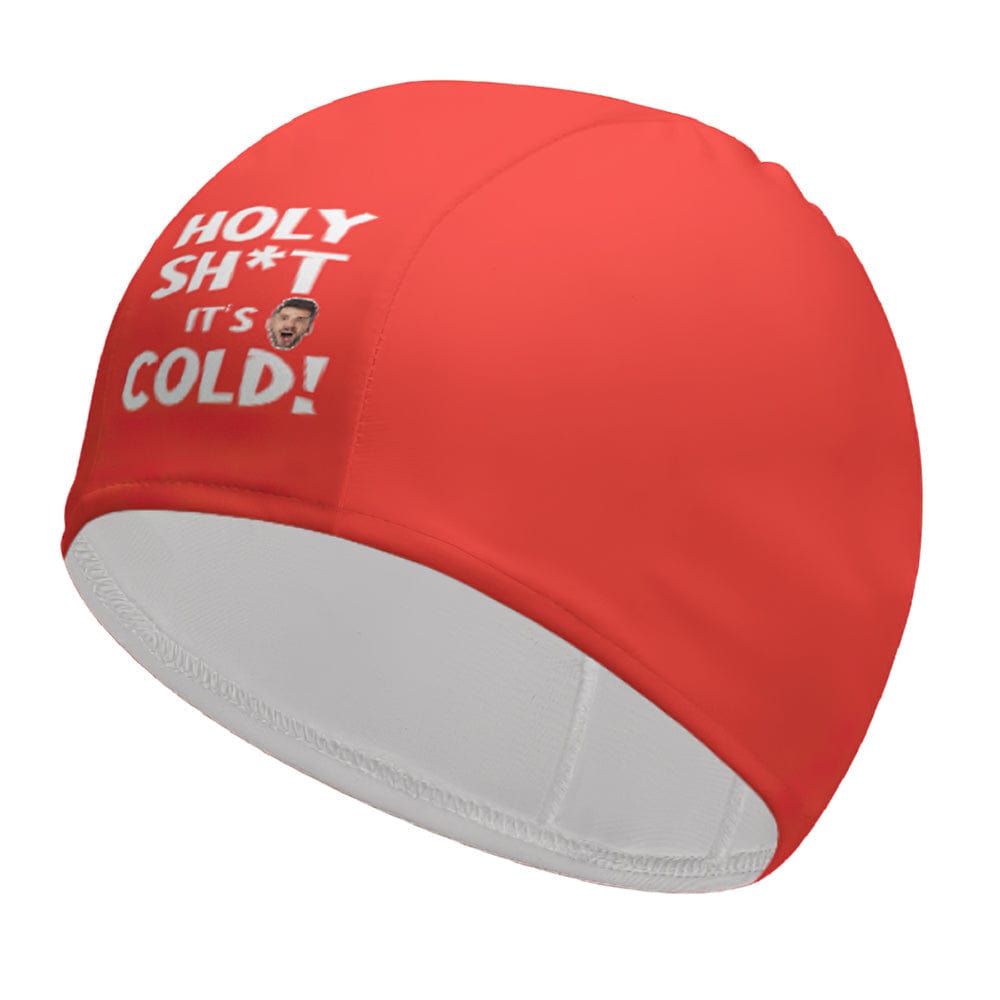 Personalized Red Swim Caps Custom Swimming Cap Summer Gift For Her - Image 3