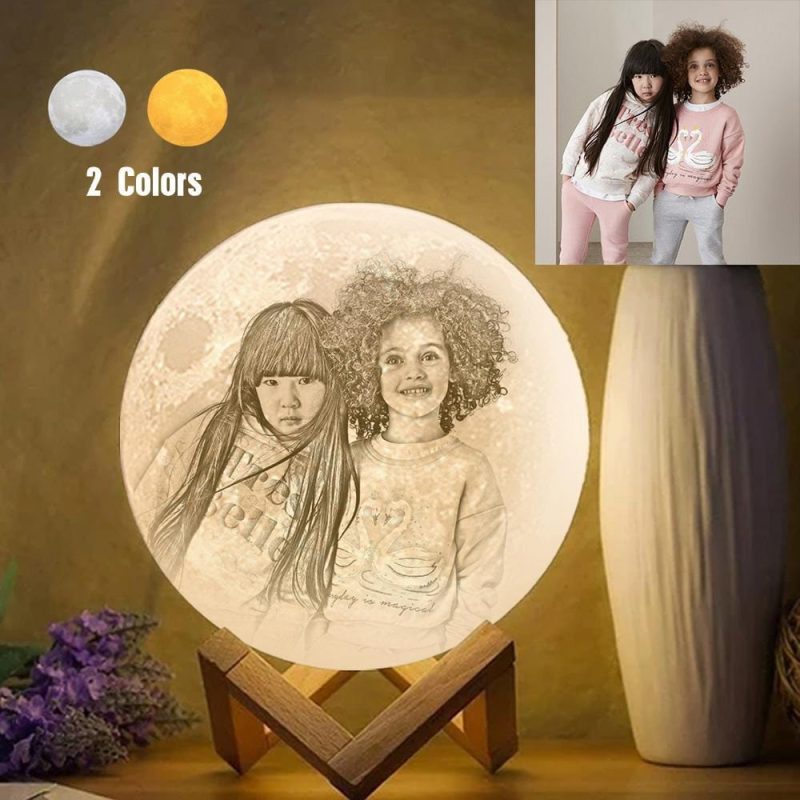 Personalized Moon Lamp Anniversary Gift For Friend Sympathy Gifts for Friend
