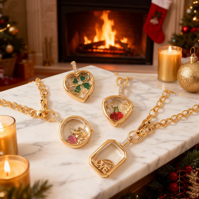 Locket Necklace Personalized Vintage DIY Hollow Pendant Openable Photo Locket Jewelry  Retro Chain Gift for Women Christmas Present