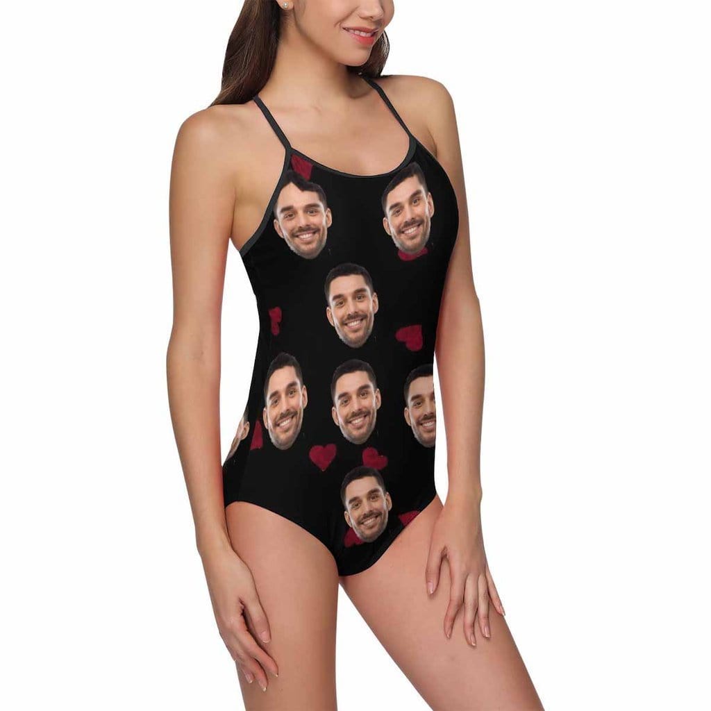Personalized Husband Face Swimsuit Photo Swimwear Custom Bathing Suit Bridesmaid Party