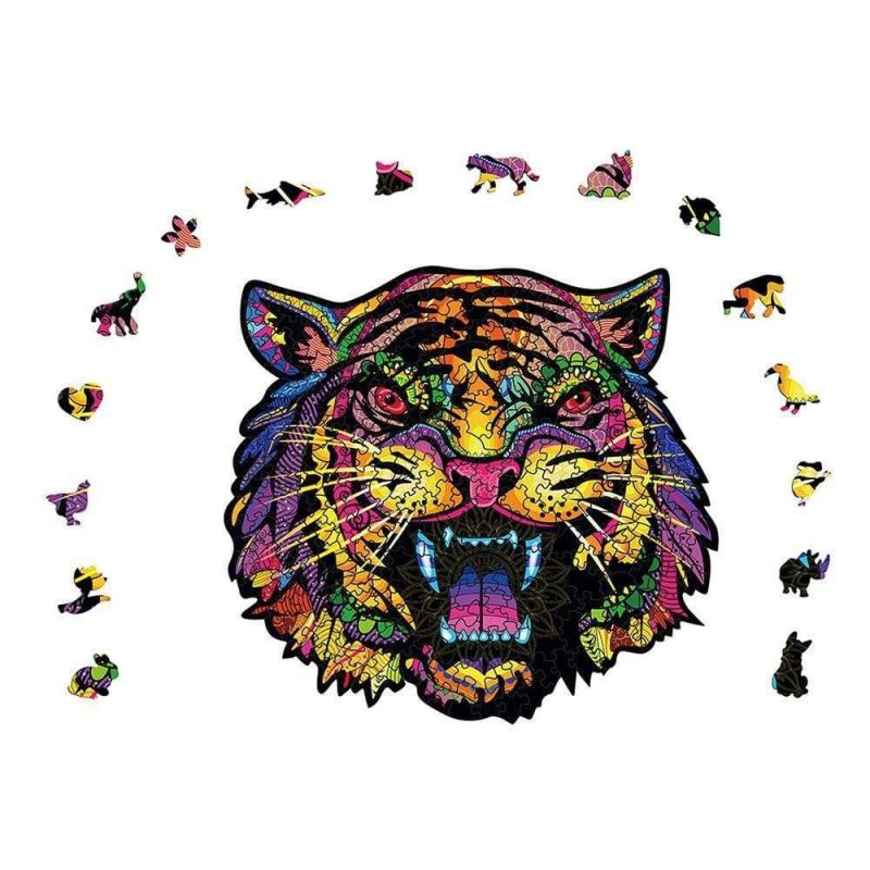 Wooden Tiger Puzzle Gifts Jigsaw Puzzles For Kids