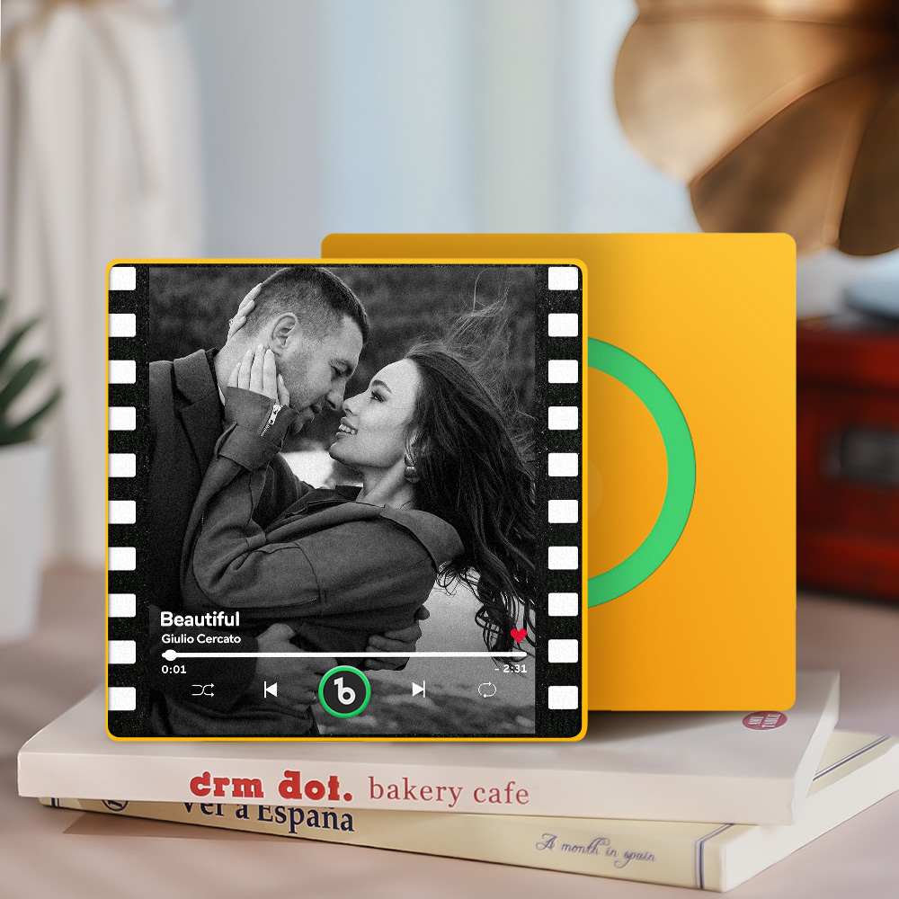 Custom Music Fridge Magnets Custom Music Fridge Magnet Colorful Frame Album Fridge Magnet Can Play Songs Gift for Mom - Image 5