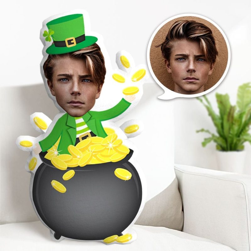 Photo Pillow Personalized Minime Throw Pillow Gifts For St. Patrick’s Day Gifts