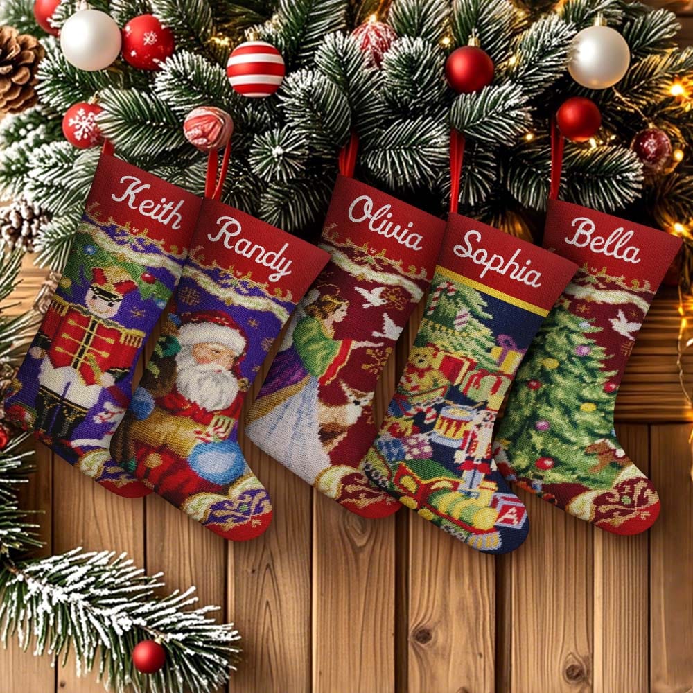 Christmas Stockings Personalized Stocking Custom Name Christmas Stockings Christmas Gifts - Image 2