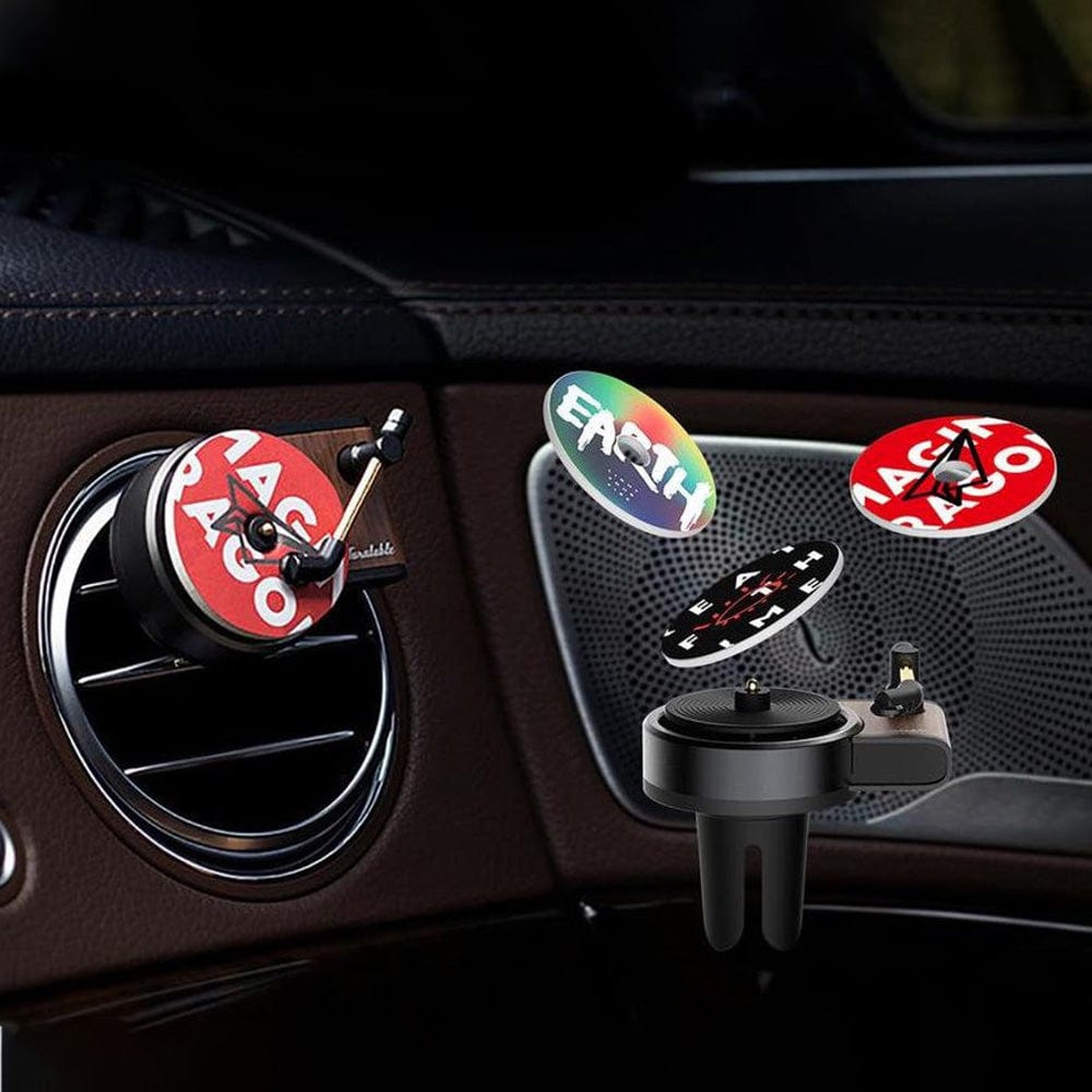 Classic Vinyl Record Car Air Freshener 3 Pack Car Freshener with Holder Vintage Spinning Car Air Purifier Music Fan Gift - Image 2