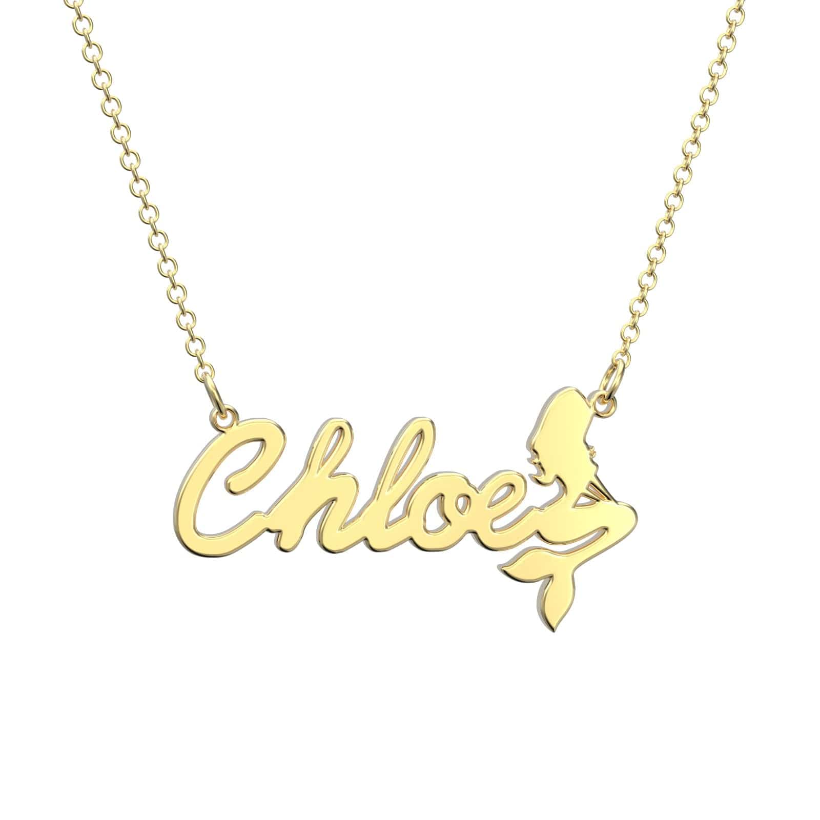 Custom Name Necklace Mermaid Necklace Gift For Mother - Image 2