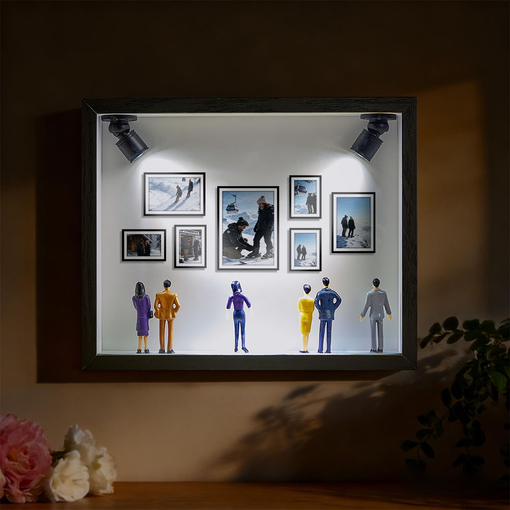 Custom Photo Mini Art Gallery Frame Personalized Museum of Us Frame Unique and Meaningful Gift for Her or Him - Image 4