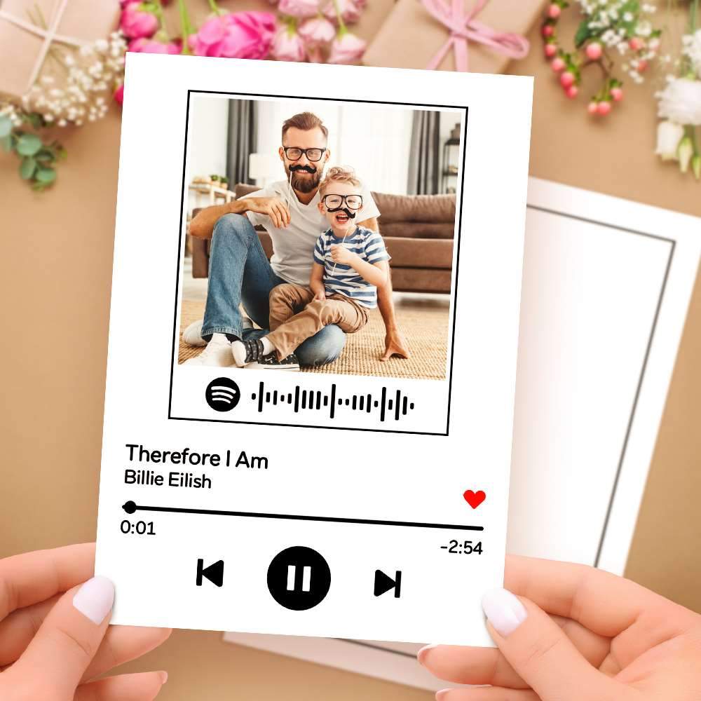 Father's Day Greeting Card Custom Spotify Cards - Image 2