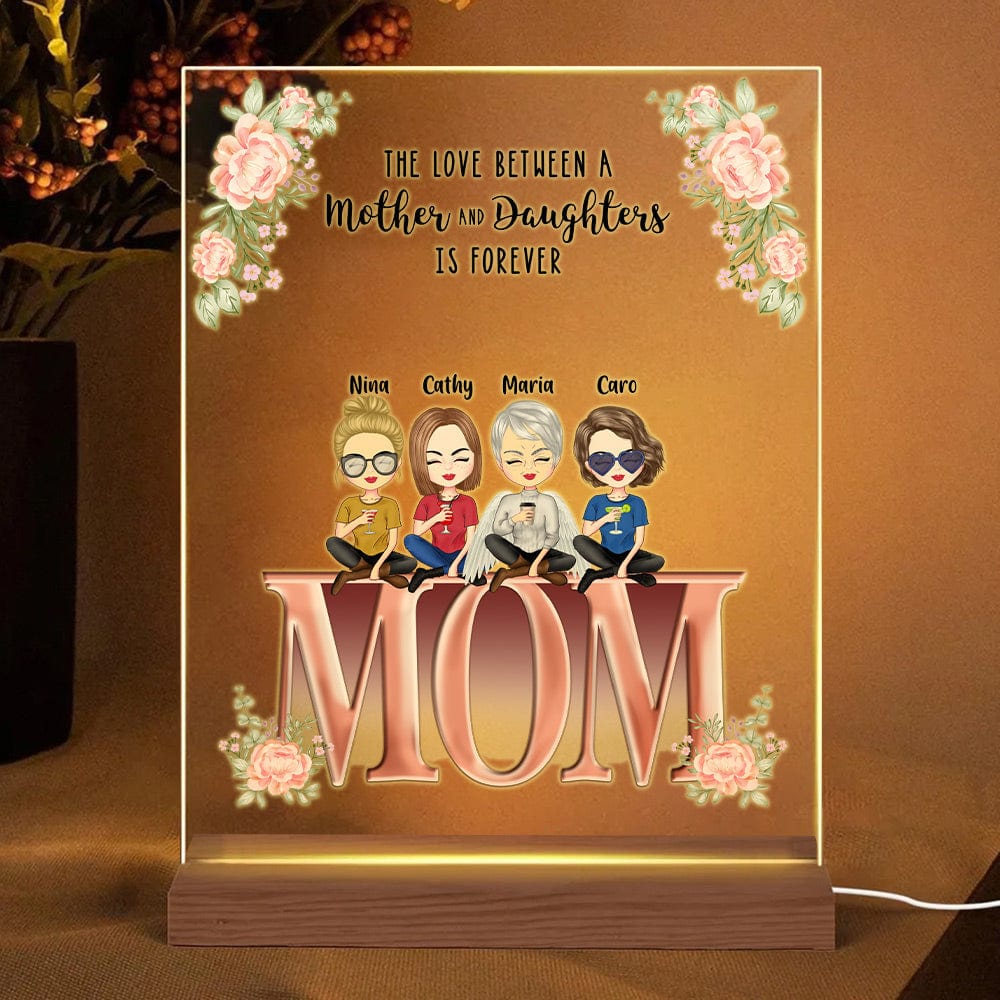 Mother's Day Gift Personalized Acrylic Plaque Mother and Children Best Friends Gifts for Mom