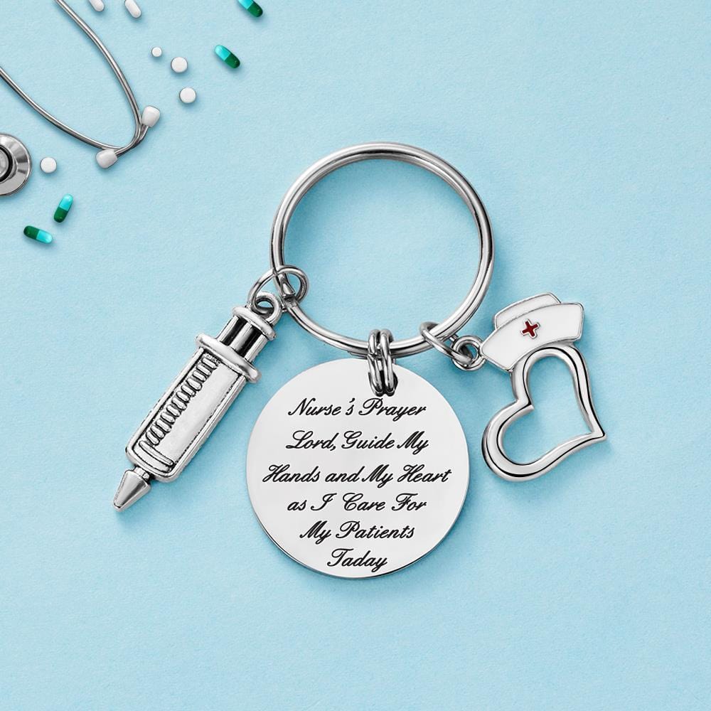 Graduation Gifts For Nurse Custom Keychain Gift - Best Nurse Ever - Image 2