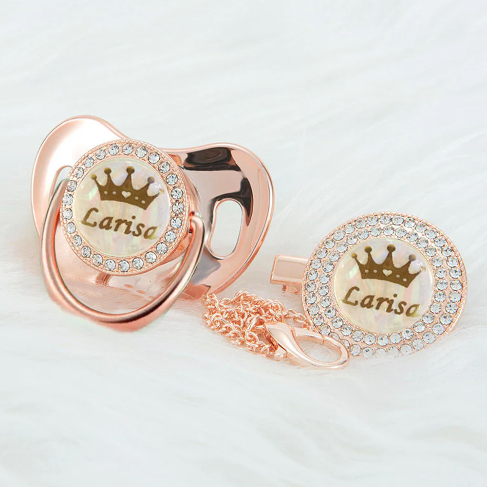 Personalized Name Exquisite Handmade Pacifier Gift for Your Little One - Image 2