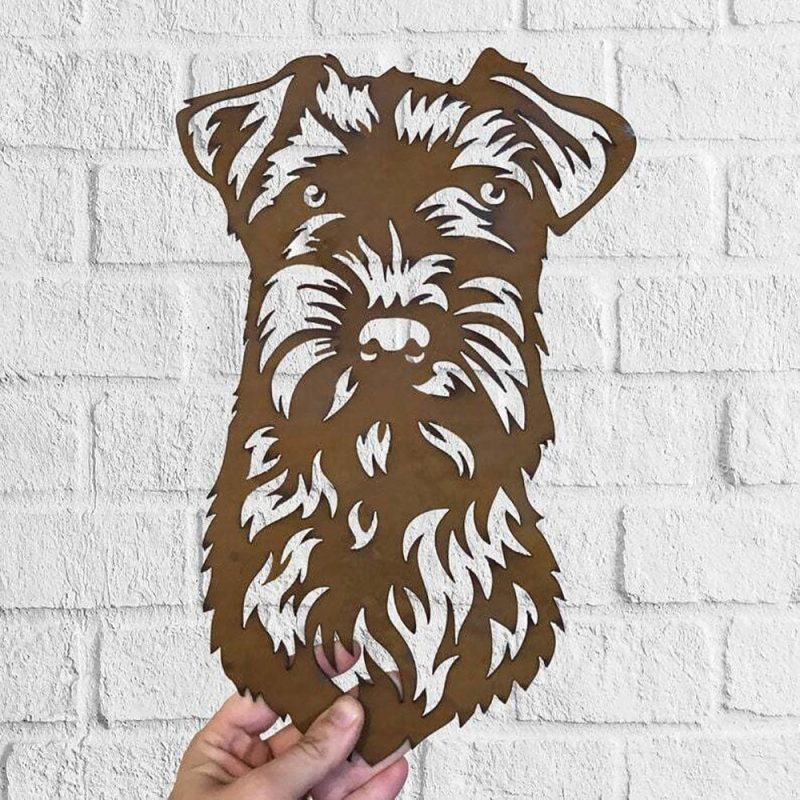 Dog Metal Wall Art Lakeland Terrier Hanging Home Decor Puppy Pet