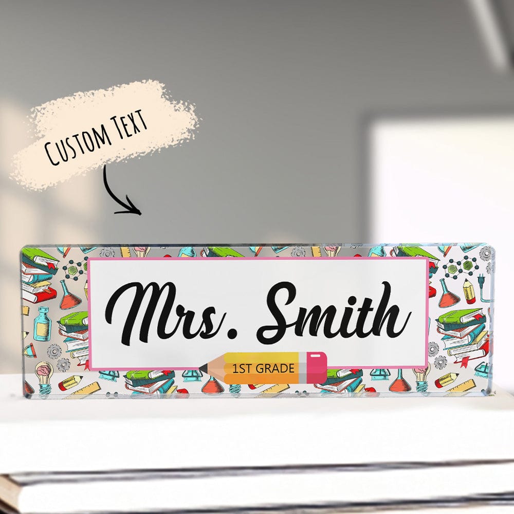 Personalized Teacher Desk Name Plate Teacher Gifts - Image 3