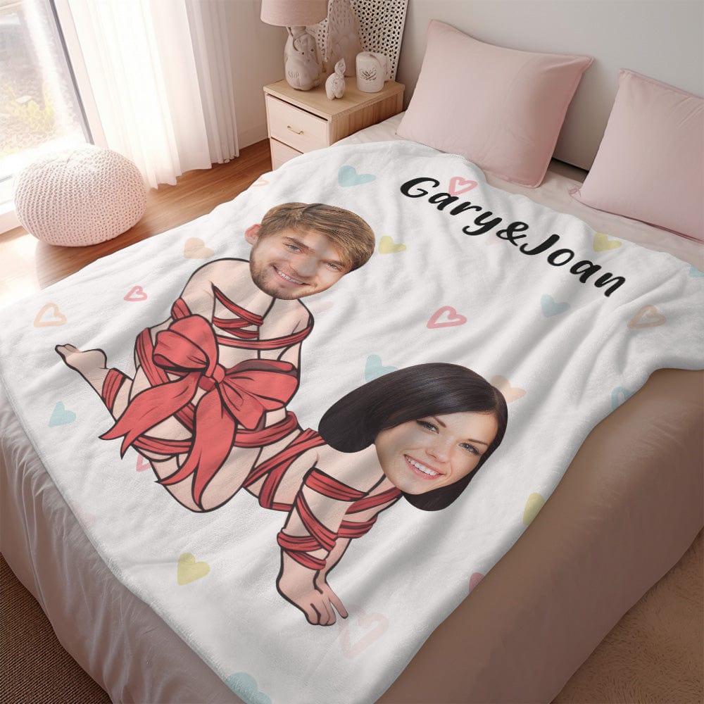 Personalized Photo Blanket Custom Faces and Names Gifts for Him - Image 2