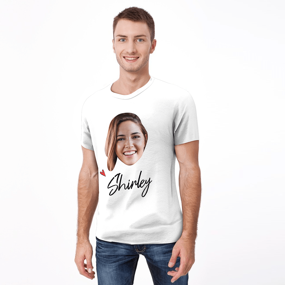 Face T-shirt Custom Photo T-shirt Anniversary Gift