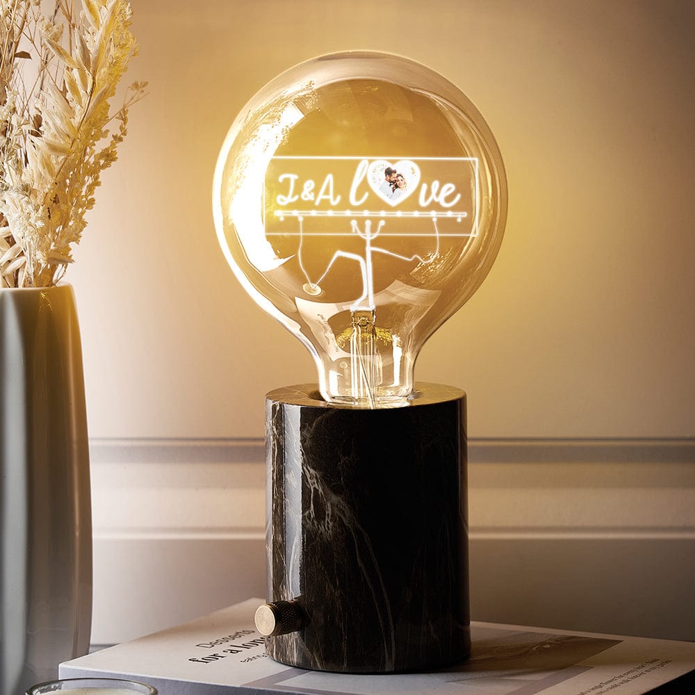 Custom Photo Led Vintage Edison Personalized Acrylic Name Lamp Soft Light Bulbs - Image 2