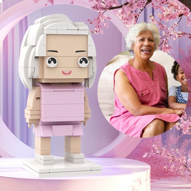 Mother’s Day Gift Full Body Customizable 1 Person Custom Brick Figures Gift For Mom/Grandma