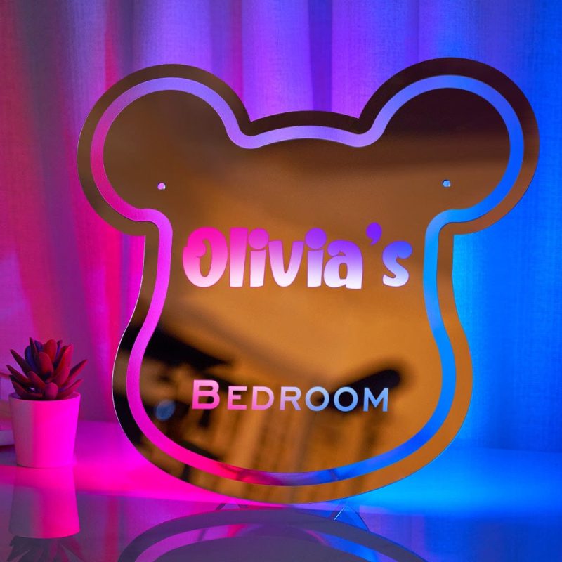 Personalized Olivia’s BEDROOM Mirror Light Children’s Bedroom Gift