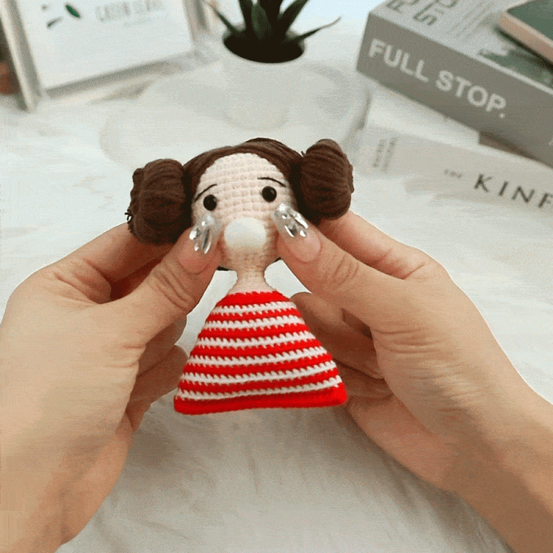 Custom Crochet Doll Keychain Personalized Gifts Handwoven Mini Dolls