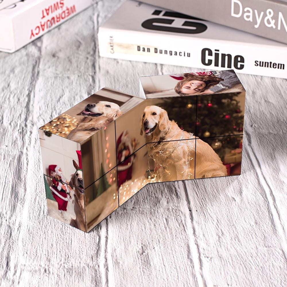 Dog Memorial Gift Flipping Photo Cubes - Image 3